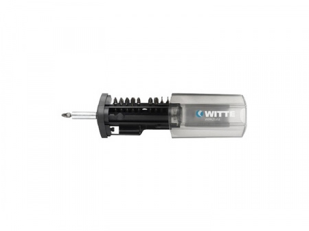 Набор бит с битодержателем WITTE PROBIT-BOX Антрацит ВITFLEX PH/PZ+шлиц + адаптер х 11 шт арт. 277842000