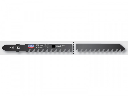 Пилка для электрического лобзика WILPU специальная HM 132 105 мм 1 шт. арт. 0289500001