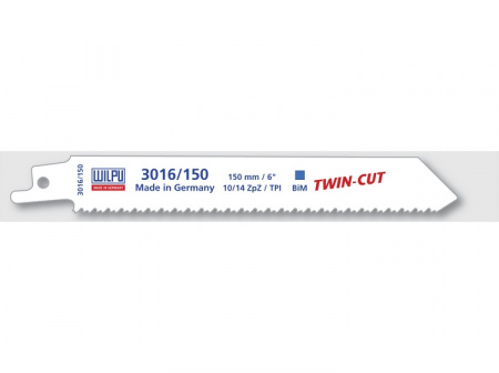Полотно сабельное WILPU по металлу 3016/150 TWIN-CUT 150 мм 5 шт. арт. 1431500005